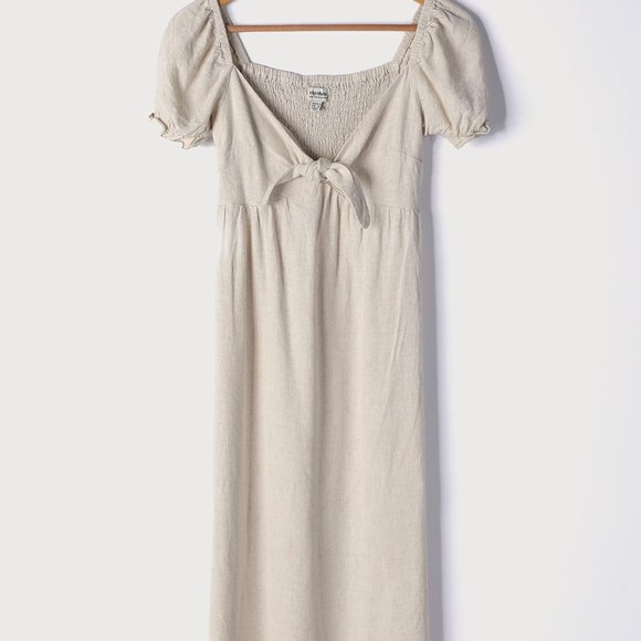 Linen Midi Dress - Picture 1 of 8